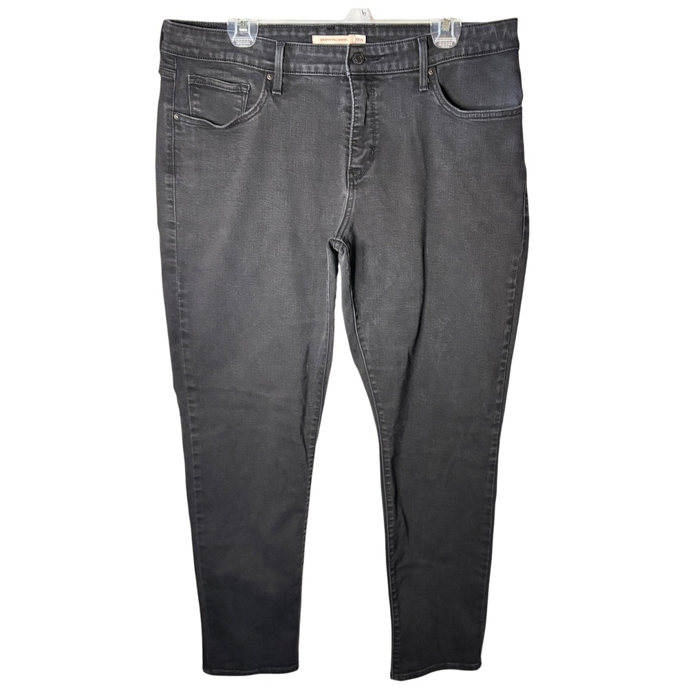 Levi's 311 Shaping Skinny Jeans Women's Plus 18W Black Denim High Rise Stretch